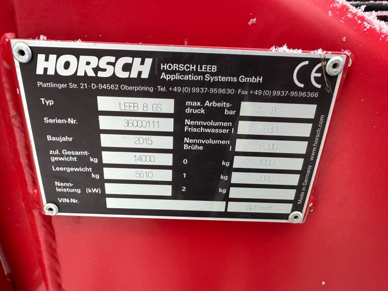 Horsch LEEB 8 GS - Sprayer: picture 2 Horsch LEEB 8 GS - Sprayer: picture 2