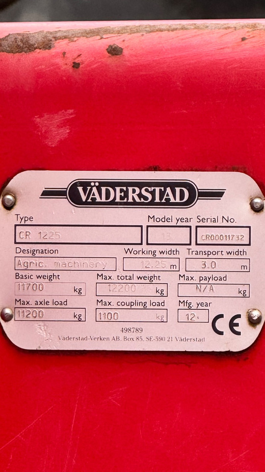 Väderstad Carrier 1225 # CrossCutter#neue Steelrunner - Disc harrow: picture 2 Väderstad Carrier 1225 # CrossCutter#neue Steelrunner - Disc harrow: picture 2