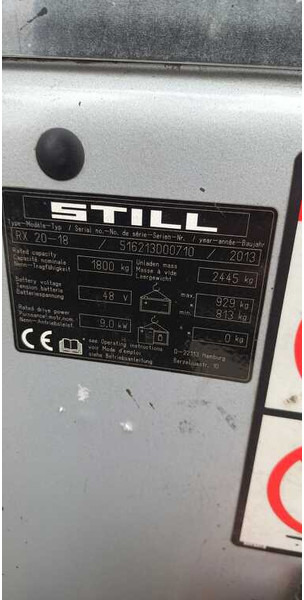 Still RX20-18 - Electric forklift: picture 3 Still RX20-18 - Electric forklift: picture 3