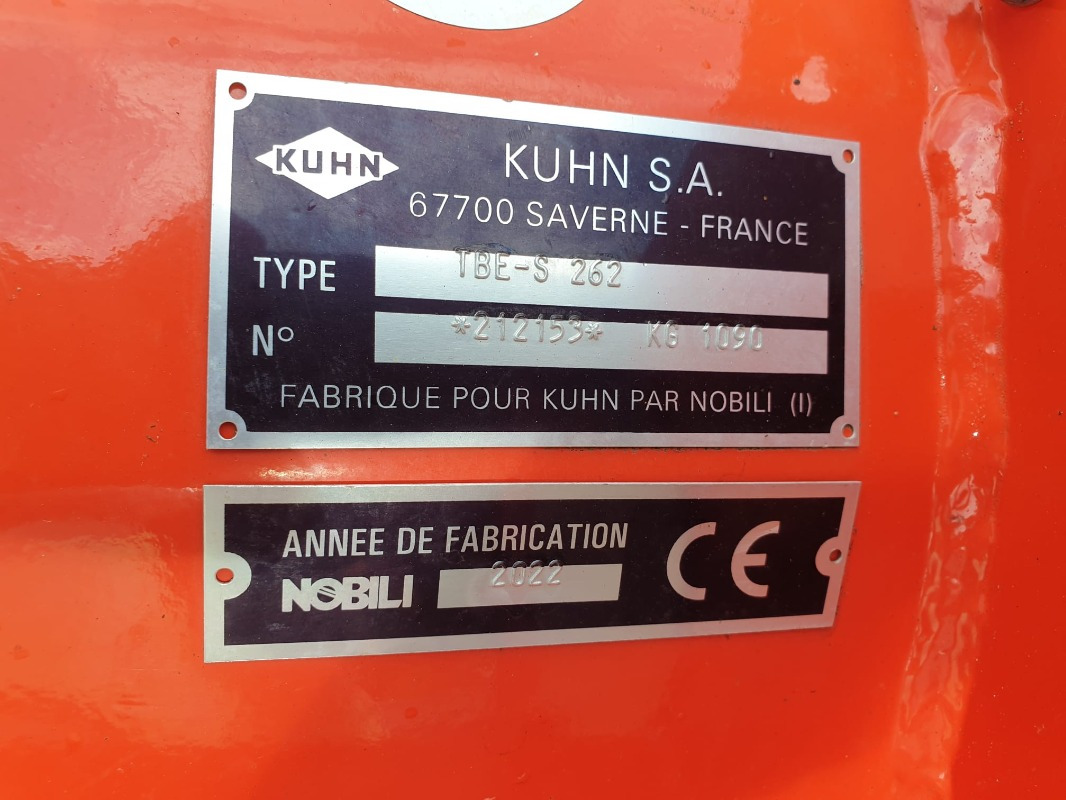 Flail mower Kuhn TBES 262: picture 6