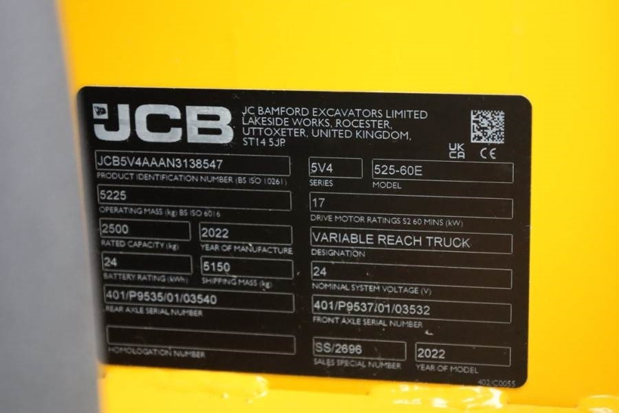 Telescopic handler JCB 525-60E Valid inspection, *Guarantee! Fully Electr: picture 6