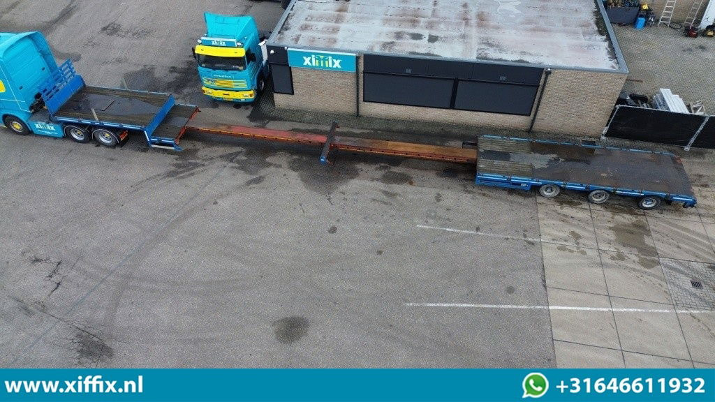 Broshuis 3-ass. Dubbel 2x uitschuifbare semi dieplader / 3x gestuurd - Low loader semi-trailer: picture 2 Broshuis 3-ass. Dubbel 2x uitschuifbare semi dieplader / 3x gestuurd - Low loader semi-trailer: picture 2