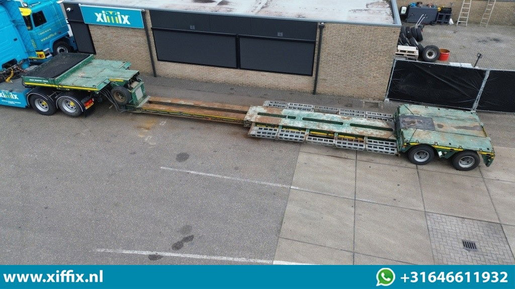 Faymonville 2-ass. Uitschuifbare dieplader met afneembare zwanenhals / 2x gestuu - Low loader semi-trailer: picture 2 Faymonville 2-ass. Uitschuifbare dieplader met afneembare zwanenhals / 2x gestuu - Low loader semi-trailer: picture 2