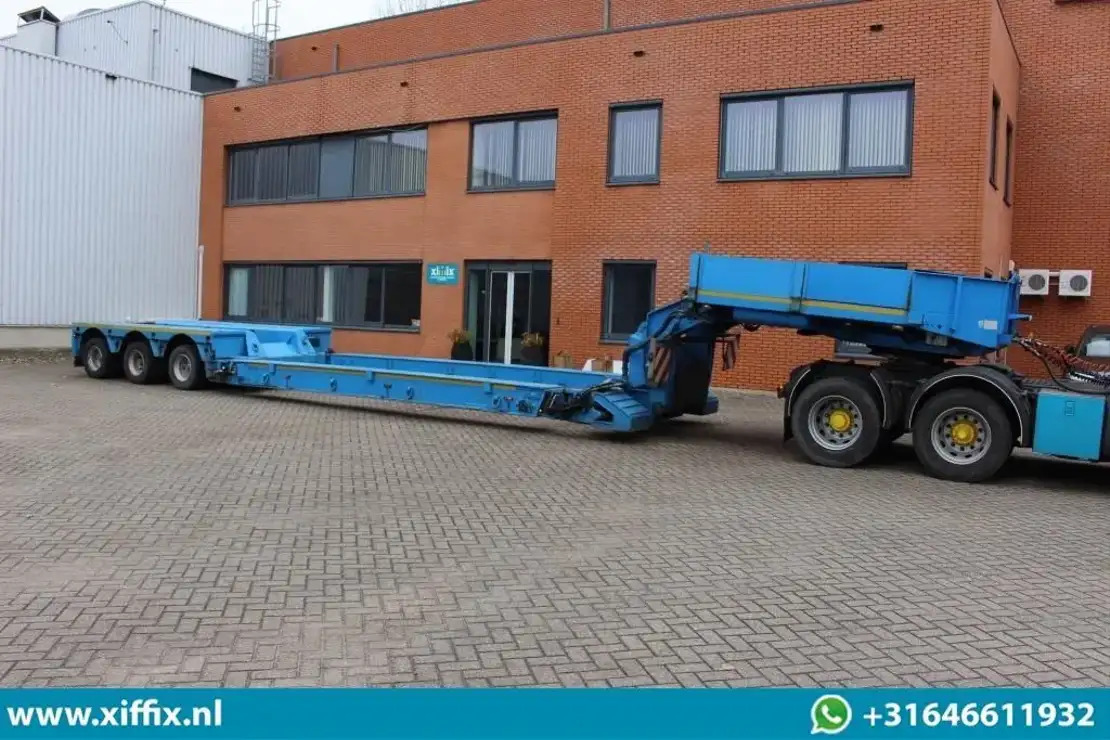 Faymonville 3-ass. Uitschuifbare dieplader met afneembare zwanenhals / Hydr. Vre  - Low loader semi-trailer: picture 4 Faymonville 3-ass. Uitschuifbare dieplader met afneembare zwanenhals / Hydr. Vre  - Low loader semi-trailer: picture 4