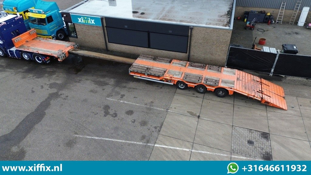 Faymonville 3-ass. Vlakke uitschuifbare Mega oplegger / Uitklapbare laadvloer klep / Naloop gestuurd - Dropside/ Flatbed semi-trailer: picture 2 Faymonville 3-ass. Vlakke uitschuifbare Mega oplegger / Uitklapbare laadvloer klep / Naloop gestuurd - Dropside/ Flatbed semi-trailer: picture 2