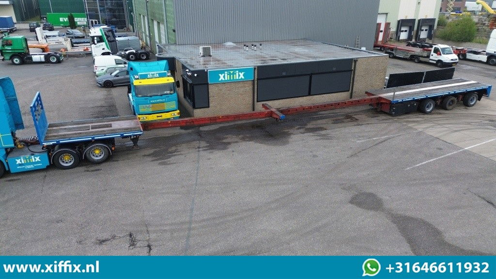 Lako 3-ass. Vlakke dubbel 2x uitschuifbare oplegger / 3x gestuurd - Dropside/ Flatbed semi-trailer: picture 1 Lako 3-ass. Vlakke dubbel 2x uitschuifbare oplegger / 3x gestuurd - Dropside/ Flatbed semi-trailer: picture 1