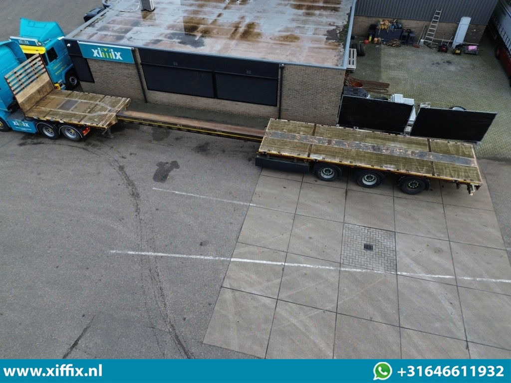 Meusburger 3-ass. Vlakke uitschuifbare oplegger / 3x gestuurd - Dropside/ Flatbed semi-trailer: picture 2 Meusburger 3-ass. Vlakke uitschuifbare oplegger / 3x gestuurd - Dropside/ Flatbed semi-trailer: picture 2