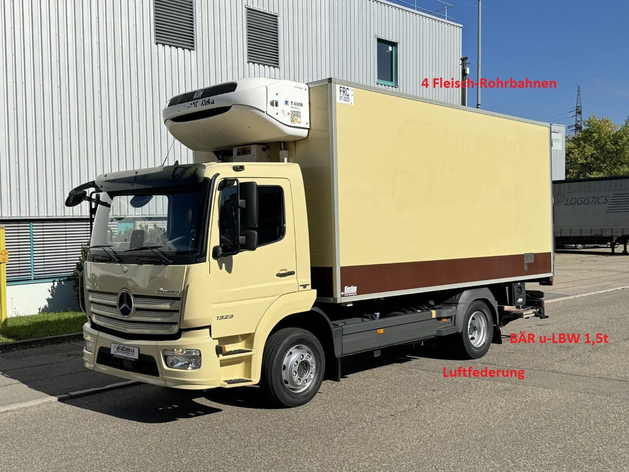 Mercedes-Benz Atego 1323L 4-Fleisch-Rohrbahnen TK T600R ATM - Refrigerator truck: picture 1 Mercedes-Benz Atego 1323L 4-Fleisch-Rohrbahnen TK T600R ATM - Refrigerator truck: picture 1