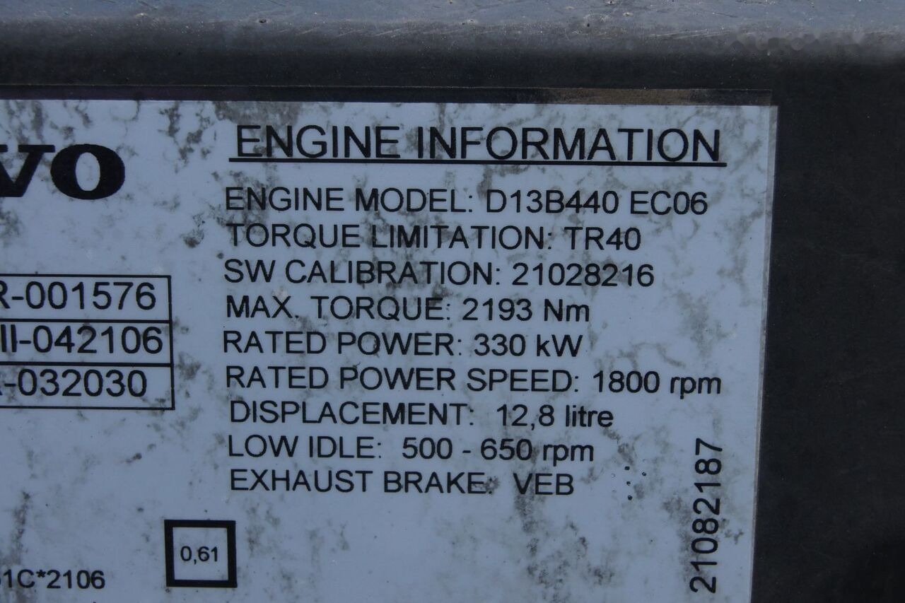 Volvo FH13 D13B 440 EGR E4 Volvo FH 13 - Engine for Truck: picture 4 Volvo FH13 D13B 440 EGR E4 Volvo FH 13 - Engine for Truck: picture 4