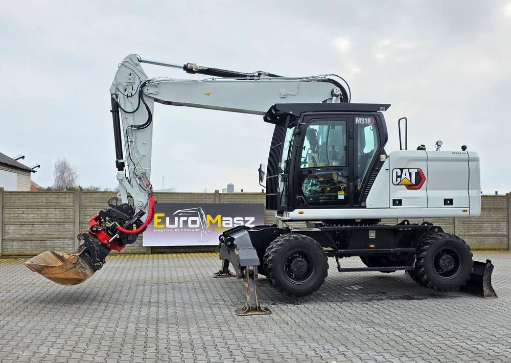 Caterpillar 318, 2021 ROK, 2200 MTH, ROTOTILT R5 - Wheel excavator: picture 1 Caterpillar 318, 2021 ROK, 2200 MTH, ROTOTILT R5 - Wheel excavator: picture 1