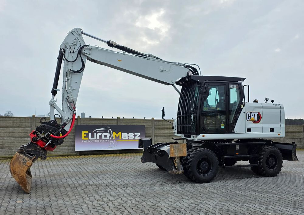 Caterpillar 318, 2021 ROK, 2200 MTH, ROTOTILT R5 - Wheel excavator: picture 3 Caterpillar 318, 2021 ROK, 2200 MTH, ROTOTILT R5 - Wheel excavator: picture 3