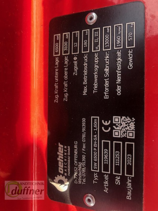 Oehler OL SW 6500 P EH-SA - Winch for Forestry equipment: picture 5 Oehler OL SW 6500 P EH-SA - Winch for Forestry equipment: picture 5