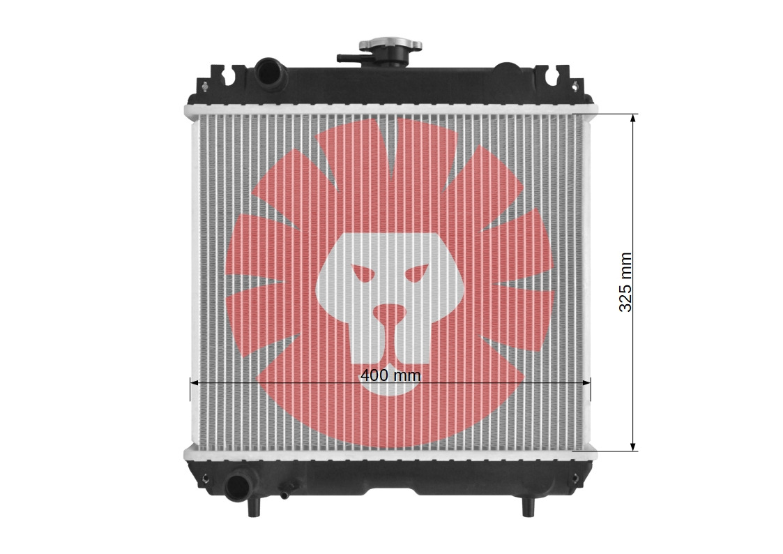 KUBOTA F2260 F2560 B2410 B2710 ZD28 ZD25 B7800 B2910 B2630 B3030 B26 B3200 B3300 - Radiator for Farm tractor: picture 3 KUBOTA F2260 F2560 B2410 B2710 ZD28 ZD25 B7800 B2910 B2630 B3030 B26 B3200 B3300 - Radiator for Farm tractor: picture 3