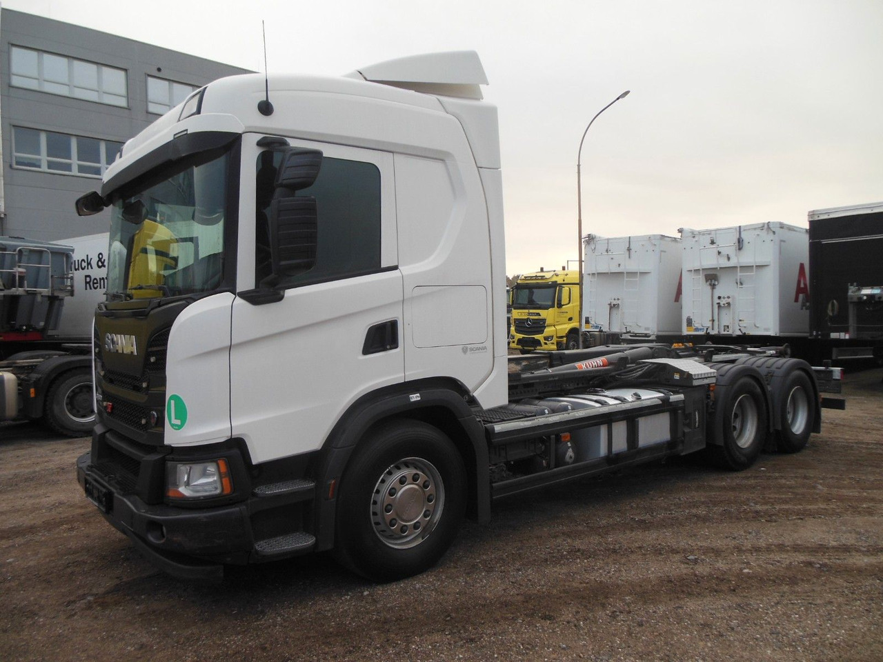 Scania G500, 6X4, VOLL LUFT, PALFINGER T20 - Hook lift truck: picture 1 Scania G500, 6X4, VOLL LUFT, PALFINGER T20 - Hook lift truck: picture 1