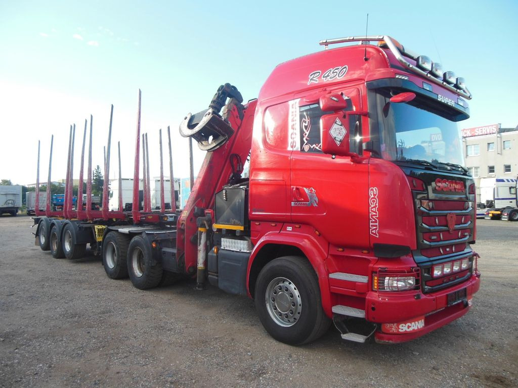 Scania R450,6X4, KRAN, EPSILON 170 + UMIKOV TELESKOP - Log truck, Crane truck: picture 2 Scania R450,6X4, KRAN, EPSILON 170 + UMIKOV TELESKOP - Log truck, Crane truck: picture 2