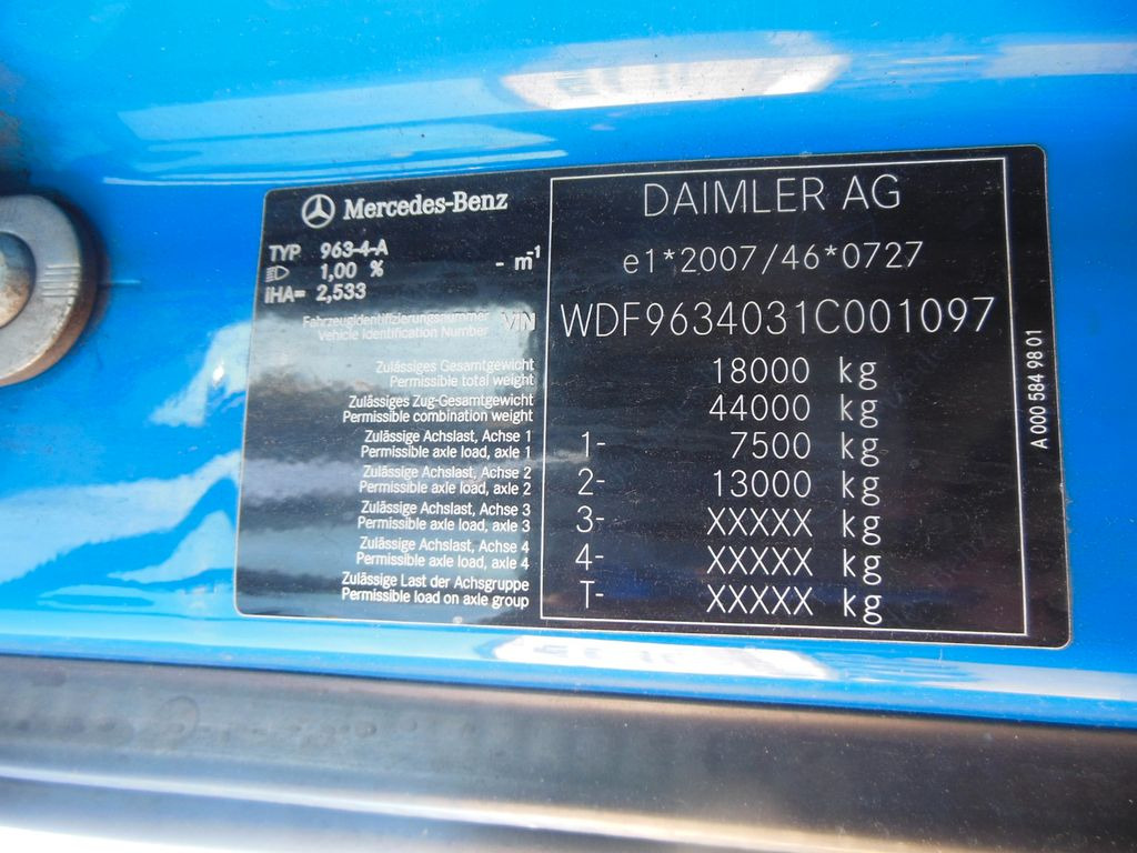 Tractor unit Mercedes-Benz 1845 ACTROS, STANDKLIMA: picture 21