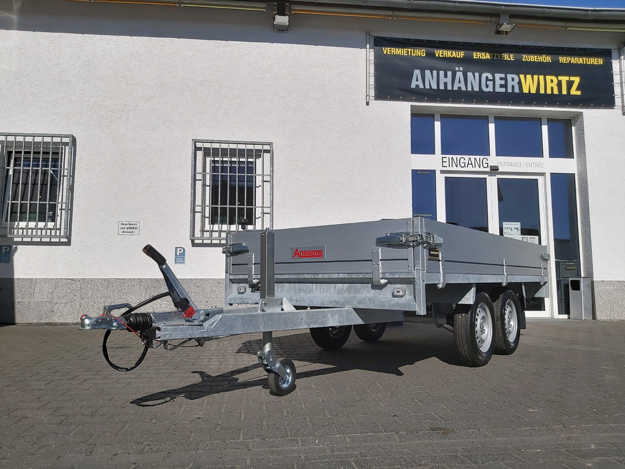 Anssems Hochlader PSX - S 2000 305x153x30cm (M) 2000kg - Dropside/ Flatbed trailer: picture 1 Anssems Hochlader PSX - S 2000 305x153x30cm (M) 2000kg - Dropside/ Flatbed trailer: picture 1