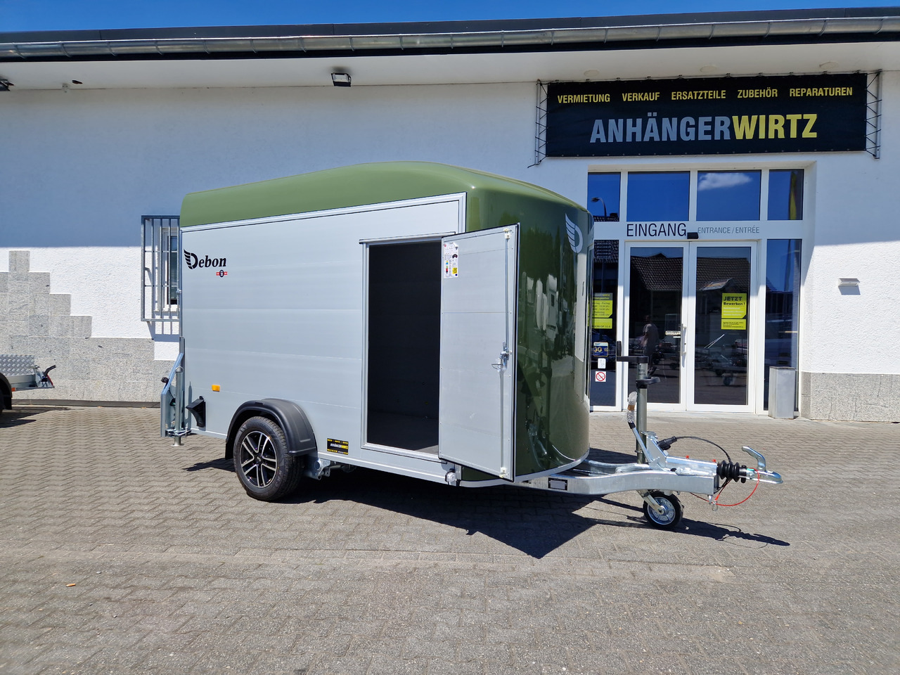 Cargo Roadster 400 312x164x184cm Alu Poly green Alufelgen Aluboden Pullman 1300kg 100km/H - Car trailer: picture 4 Cargo Roadster 400 312x164x184cm Alu Poly green Alufelgen Aluboden Pullman 1300kg 100km/H - Car trailer: picture 4