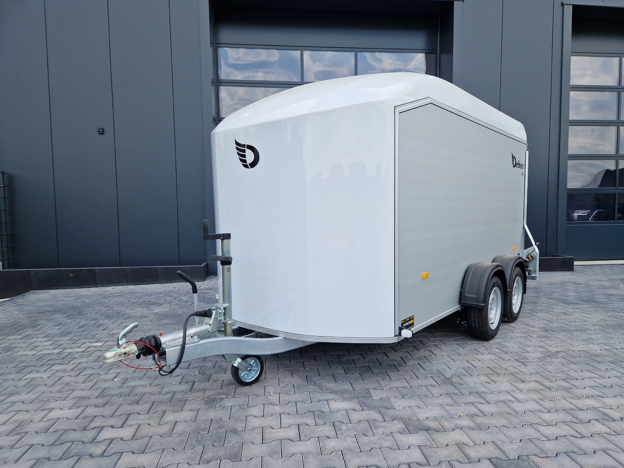 Car trailer Cargo Roadster 700 plus 375x180x200cm Alu Poly weiß Seitentür Pullman 100km/H 2600kg Modell 2025: picture 11