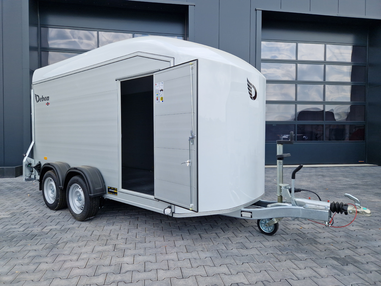 Car trailer Cargo Roadster 700 plus 375x180x200cm Alu Poly weiß Seitentür Pullman 100km/H 2600kg Modell 2025: picture 8