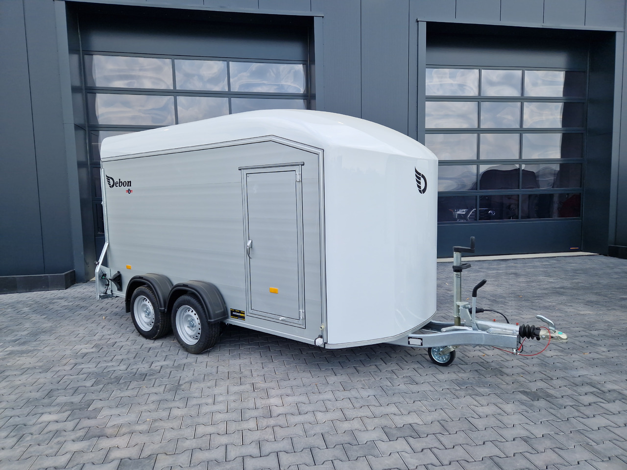 Car trailer Cargo Roadster 700 plus 375x180x200cm Alu Poly weiß Seitentür Pullman 100km/H 2600kg Modell 2025: picture 12