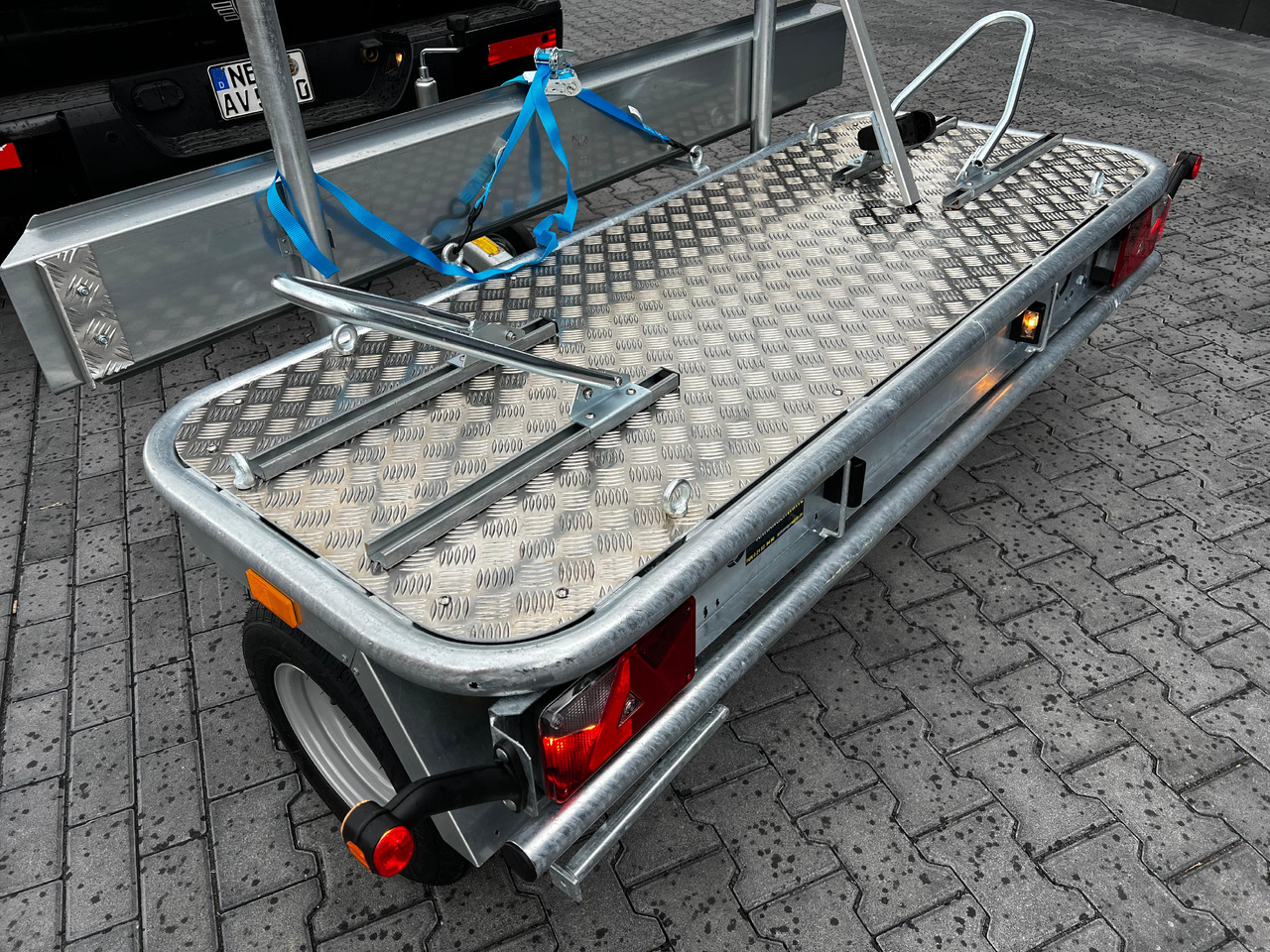 Motorcycle trailer Motorradanhänger Roadster Motocamp 1 quer 200x80cm 750kg 100km/H: picture 9