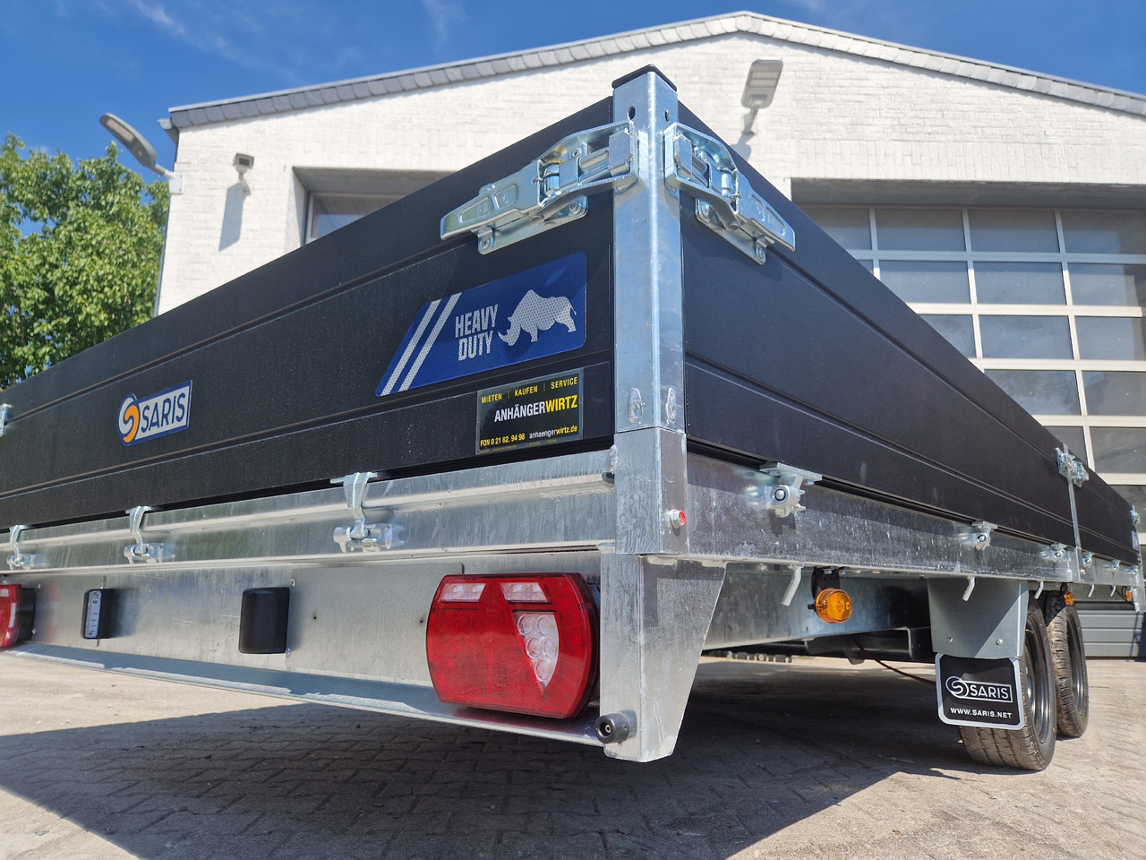 Saris PL HD 506 204 3500 2 506x204x35cm heavy duty black LED Licht (XXL) 3500kg - Dropside/ Flatbed trailer: picture 5 Saris PL HD 506 204 3500 2 506x204x35cm heavy duty black LED Licht (XXL) 3500kg - Dropside/ Flatbed trailer: picture 5