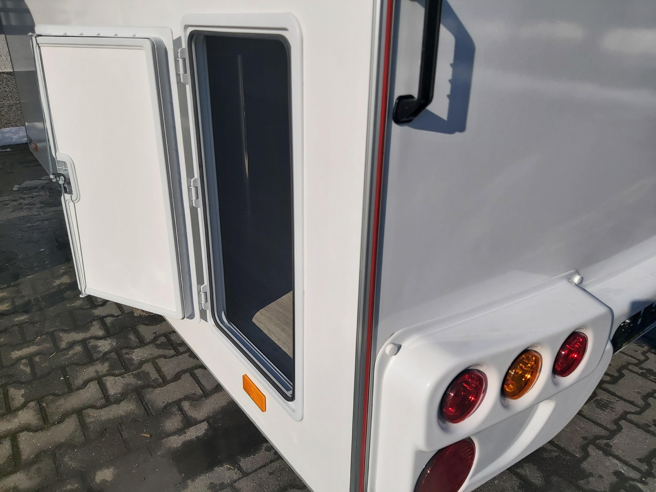 Vending trailer Verkaufsanhänger VK P 360 200 aero 360cm Verkaufsklappe Kühlthekenausstattung Profi L 1300kg: picture 15