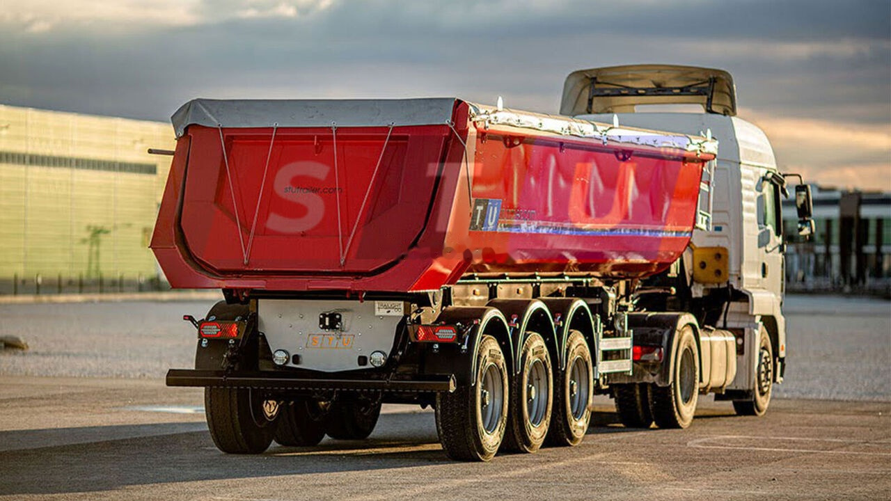 STU 3 AXLE TIPPER TRAILER / 3 ESSİEUX REMORQUE BENNE - Tipper semi-trailer: picture 1 STU 3 AXLE TIPPER TRAILER / 3 ESSİEUX REMORQUE BENNE - Tipper semi-trailer: picture 1