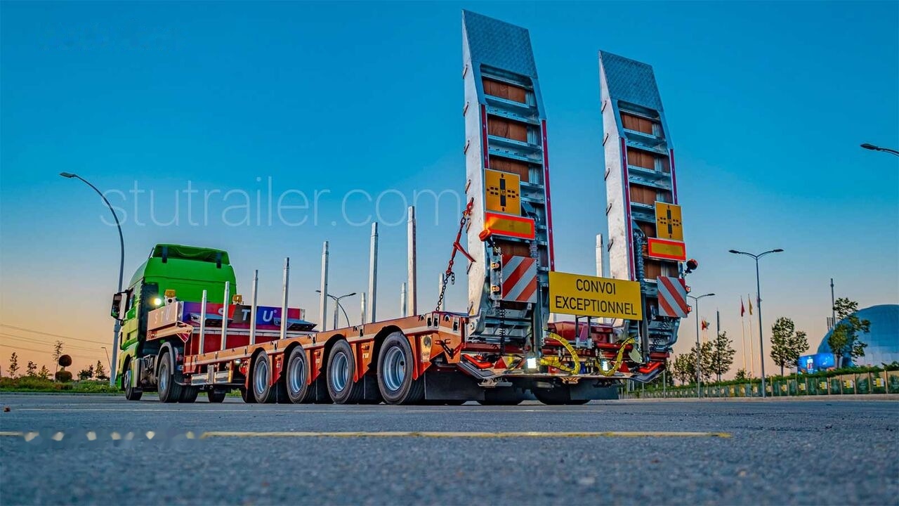 STU 4 Axle Extendable Lowbed Trailer - Low loader semi-trailer: picture 1 STU 4 Axle Extendable Lowbed Trailer - Low loader semi-trailer: picture 1