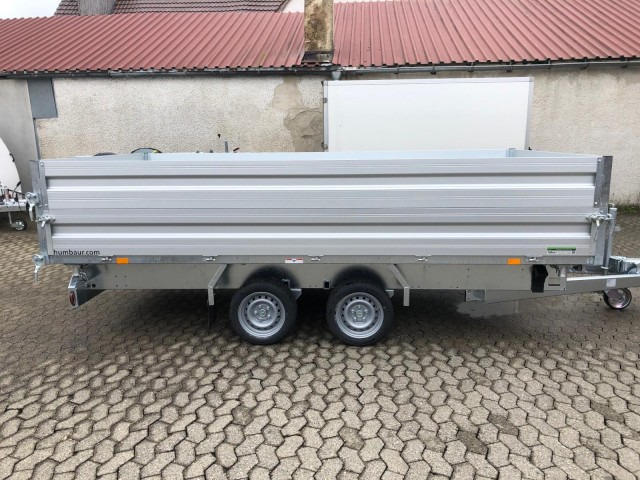 Humbaur 3-Seitenkipper HTK 3500.41 Alu mit BW-Aufsatz, 4100 x 2100 x 350 mm, 3,5 to. - Tipper trailer: picture 3 Humbaur 3-Seitenkipper HTK 3500.41 Alu mit BW-Aufsatz, 4100 x 2100 x 350 mm, 3,5 to. - Tipper trailer: picture 3