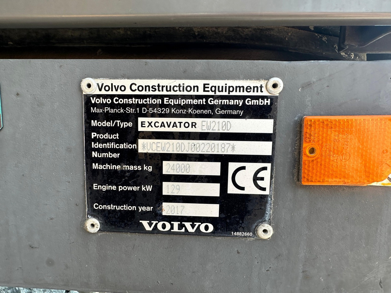 VOLVO EW 210 D 24t Greifer - Excavator: picture 5 VOLVO EW 210 D 24t Greifer - Excavator: picture 5