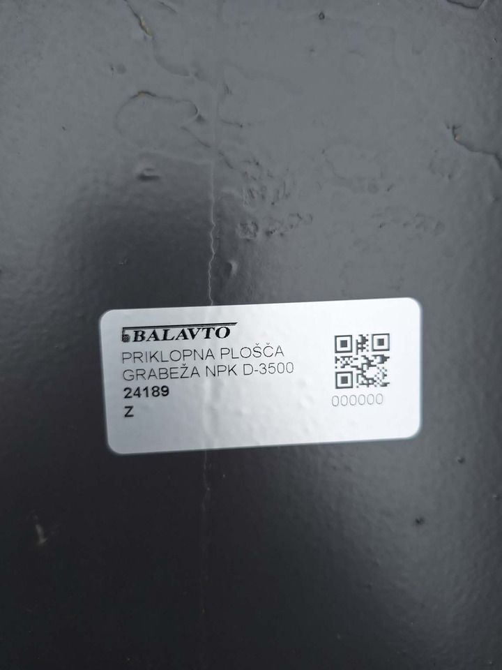 Quick coupler for Construction machinery Balavto attachment plate NPK-D-3500: picture 6