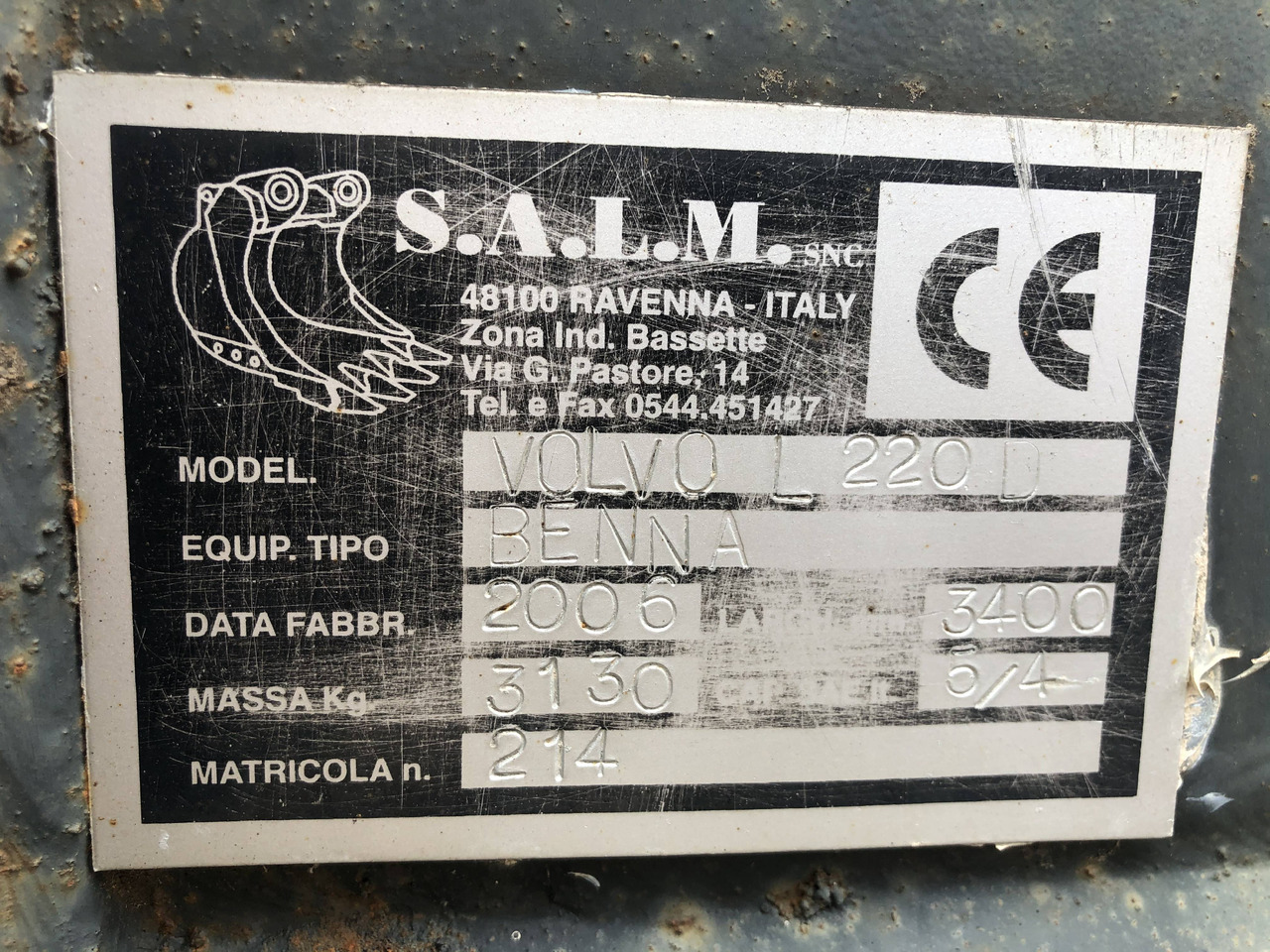 Loader bucket 3400 mm Volvo - Loader bucket: picture 5 Loader bucket 3400 mm Volvo - Loader bucket: picture 5