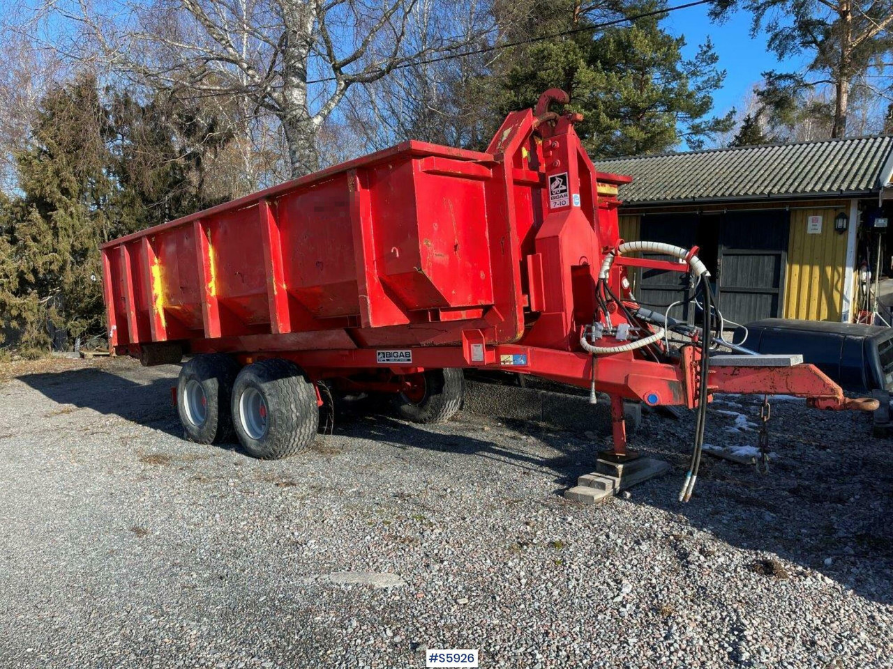 Bigab 7-10 hook truck trailer with flat - Roll-off/ Skip trailer: picture 3 Bigab 7-10 hook truck trailer with flat - Roll-off/ Skip trailer: picture 3