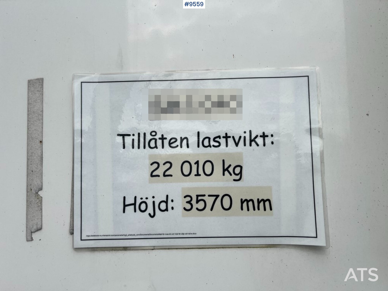 Closed box trailer Container trailer Chereau CSD2 with Dolly: picture 16