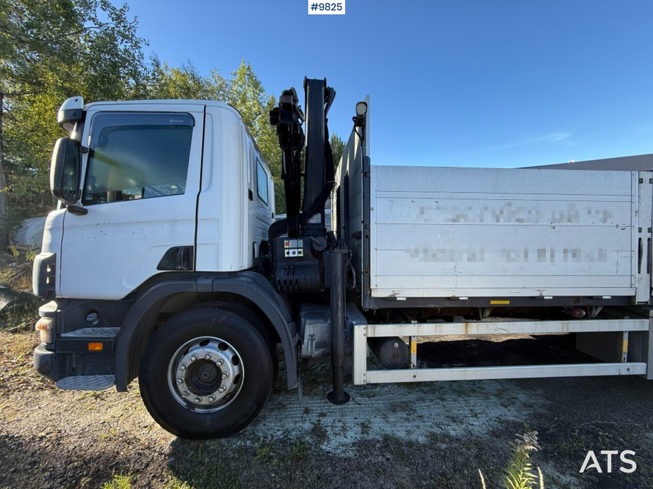 Dropside/ Flatbed truck, Crane truck Crane truck Scania P94 230 with tail lift: picture 7