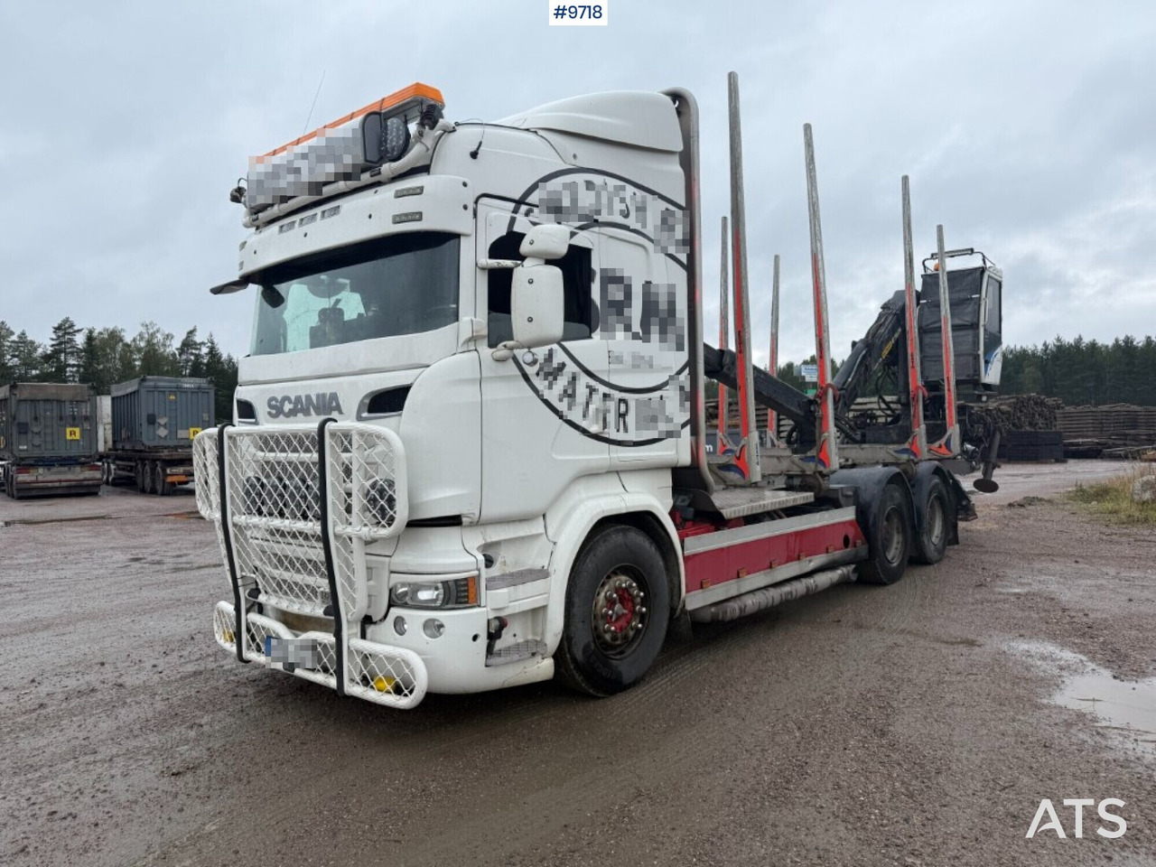 Log truck Scania R520 with crane - Log truck, Crane truck: picture 1 Log truck Scania R520 with crane - Log truck, Crane truck: picture 1