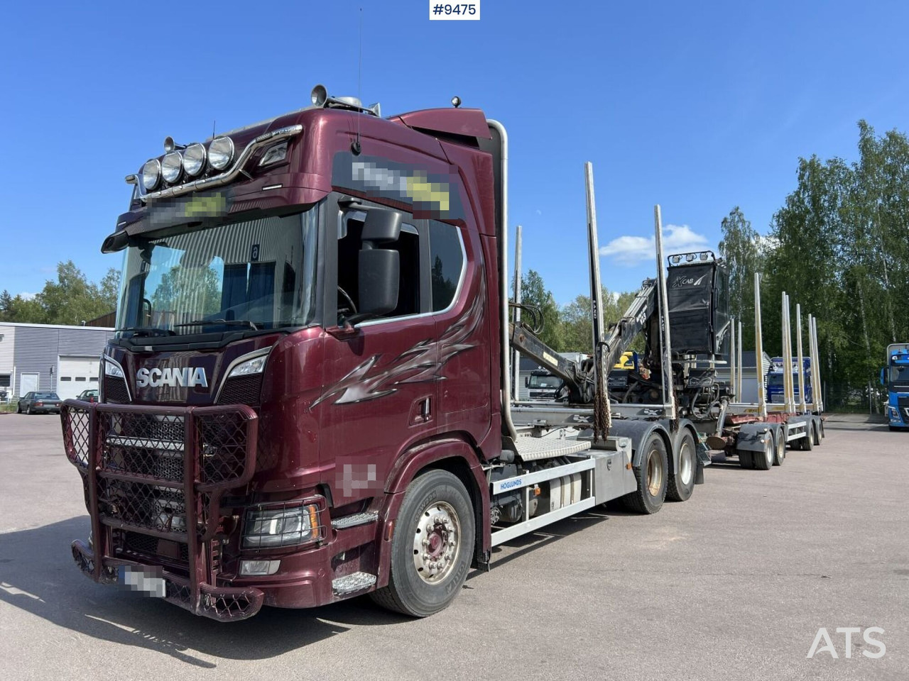 Scania R580 Timmerbil med kran och släp, Timmerekipage - Log truck: picture 1 Scania R580 Timmerbil med kran och släp, Timmerekipage - Log truck: picture 1