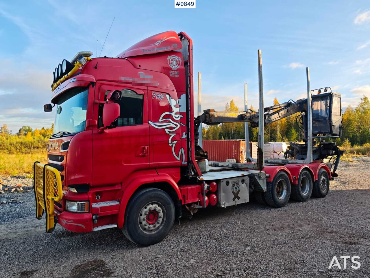 Scania R730 Tridem Timber Truck with Loglift F125S Crane (VIDEO) - Log truck, Crane truck: picture 1 Scania R730 Tridem Timber Truck with Loglift F125S Crane (VIDEO) - Log truck, Crane truck: picture 1
