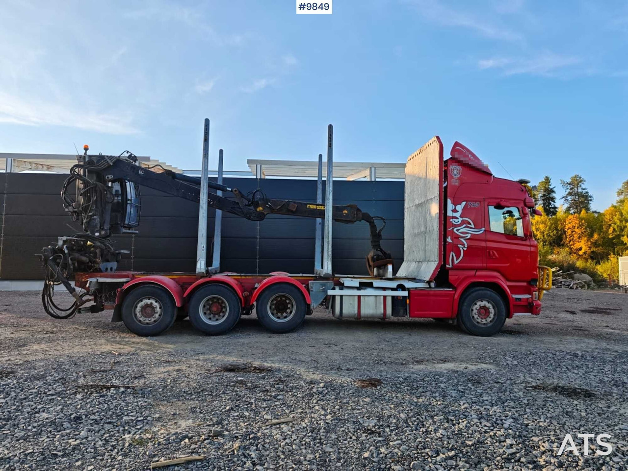 Scania R730 Tridem Timber Truck with Loglift F125S Crane (VIDEO) - Log truck, Crane truck: picture 3 Scania R730 Tridem Timber Truck with Loglift F125S Crane (VIDEO) - Log truck, Crane truck: picture 3