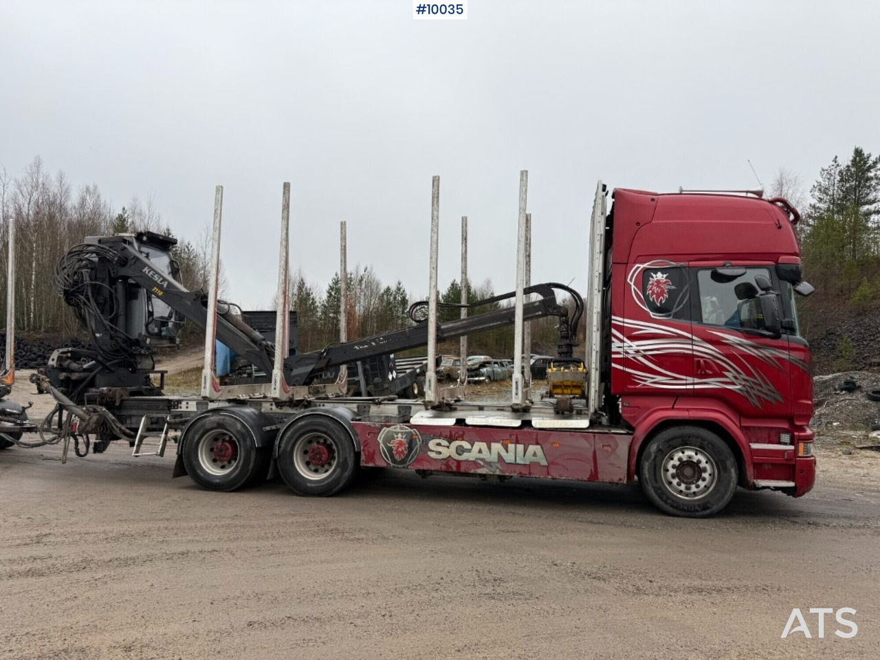 Scania R730 timber truck with crane and trailer (VIDEO) - Log truck, Crane truck: picture 3 Scania R730 timber truck with crane and trailer (VIDEO) - Log truck, Crane truck: picture 3