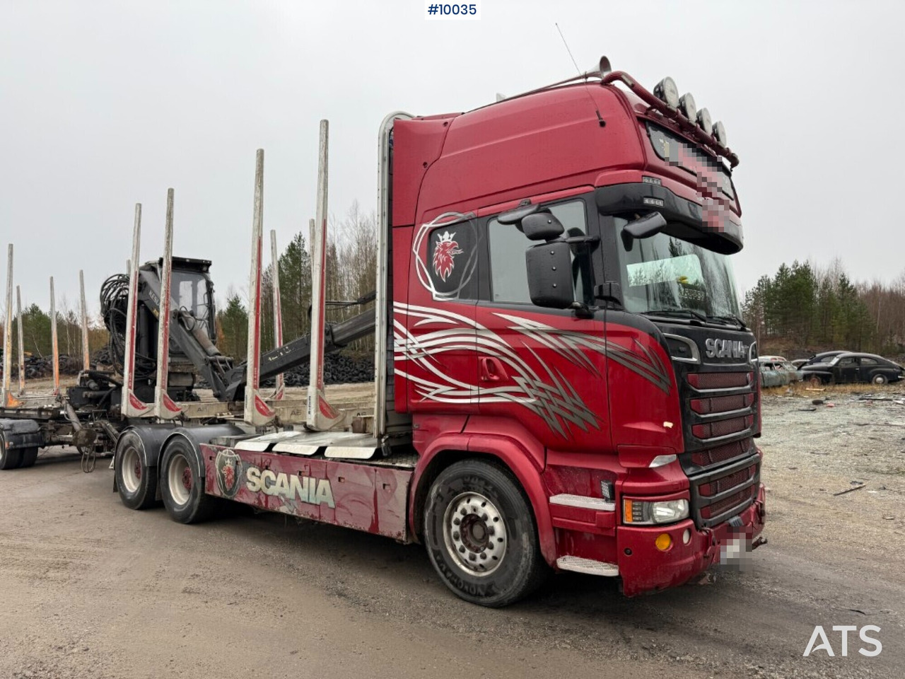 Scania R730 timber truck with crane and trailer (VIDEO) - Log truck, Crane truck: picture 1 Scania R730 timber truck with crane and trailer (VIDEO) - Log truck, Crane truck: picture 1