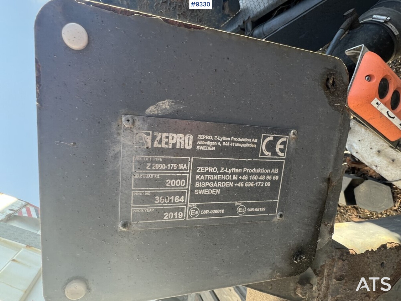 Tail lift Zepro Z2000-175MA - Tail lift: picture 3 Tail lift Zepro Z2000-175MA - Tail lift: picture 3