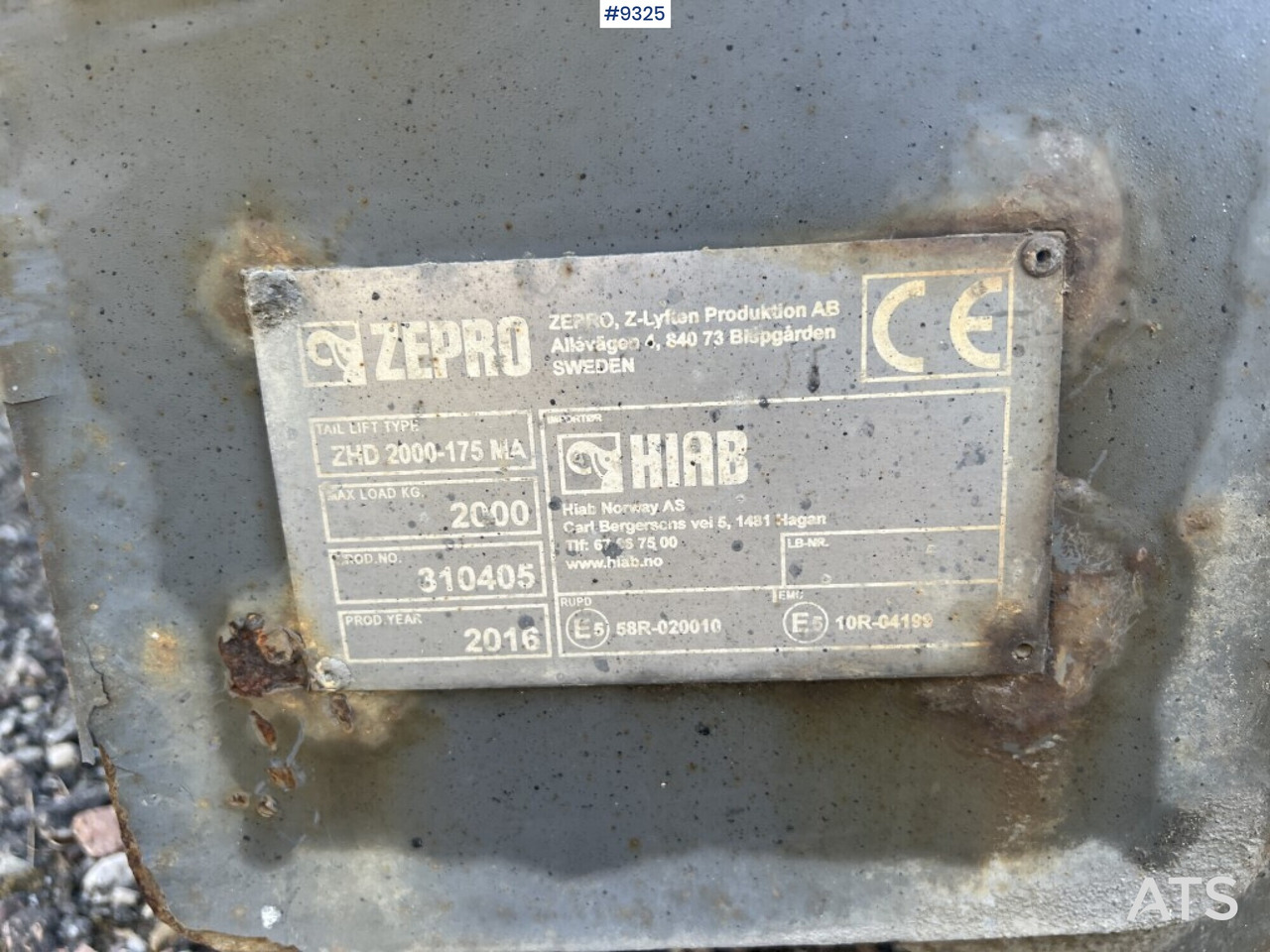 Tail lift- Zepro- ZHD 2000-175 MA - Tail lift: picture 5 Tail lift- Zepro- ZHD 2000-175 MA - Tail lift: picture 5