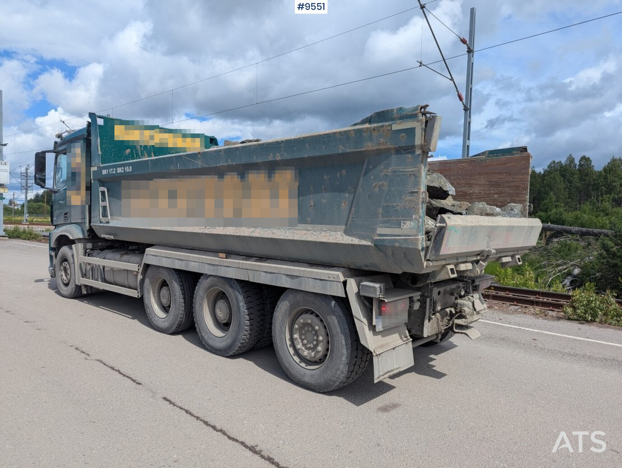 Tipper truck Mercedes Benz Arocs 3253 with Zetterberg flatbed - Tipper: picture 4 Tipper truck Mercedes Benz Arocs 3253 with Zetterberg flatbed - Tipper: picture 4