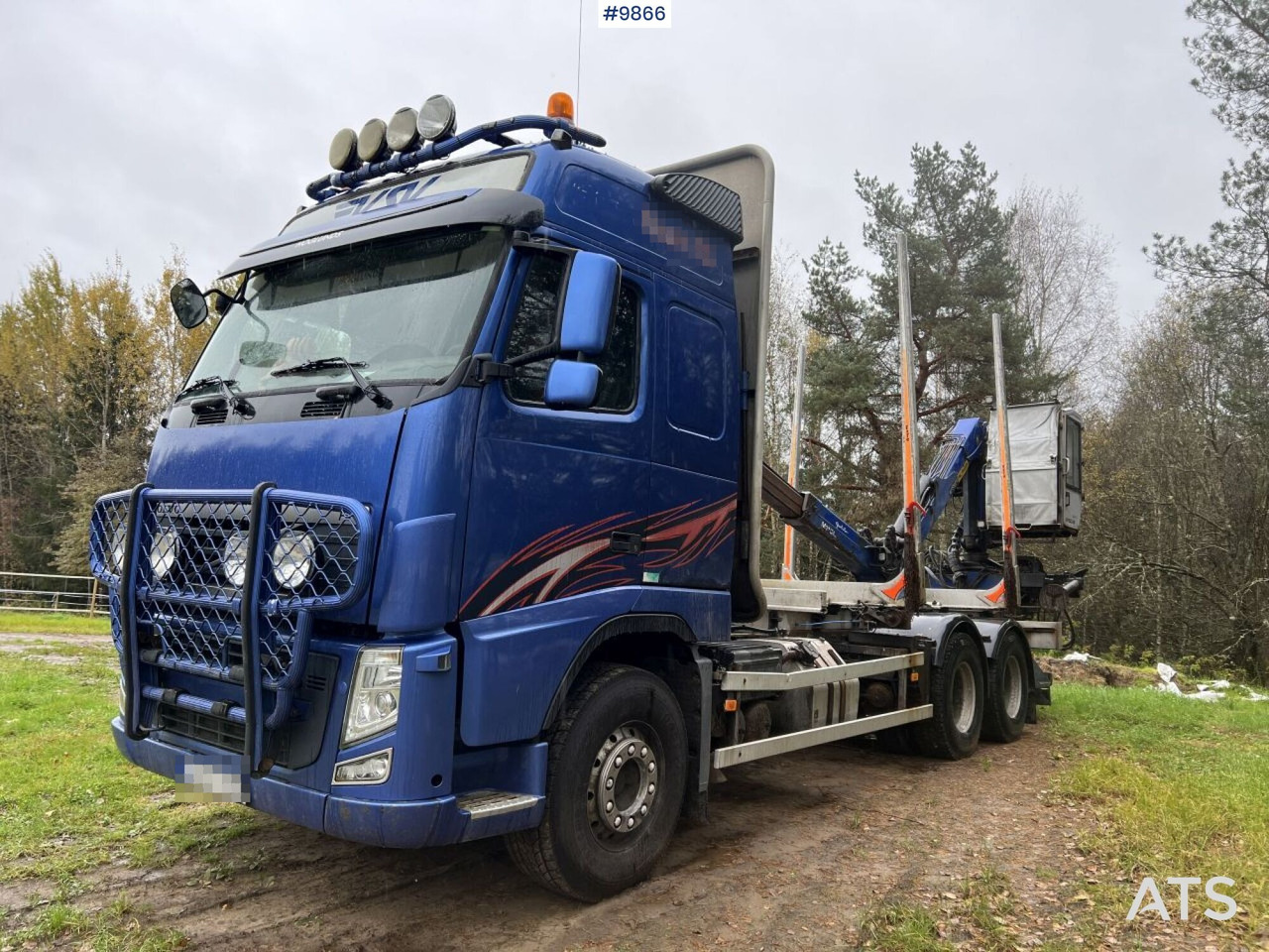Volvo FH D13 Timber truck with Palfinger M110 crane - Log truck: picture 2 Volvo FH D13 Timber truck with Palfinger M110 crane - Log truck: picture 2