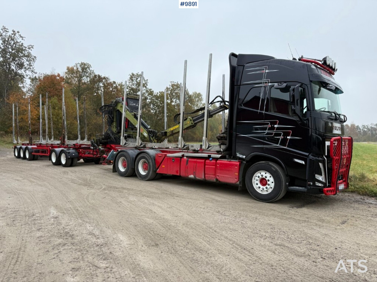 Volvo FH64 R Timber truck, trailer and crane - Log truck, Crane truck: picture 1 Volvo FH64 R Timber truck, trailer and crane - Log truck, Crane truck: picture 1