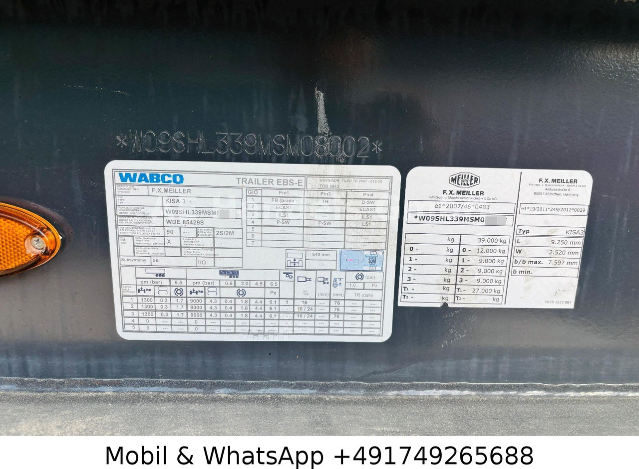 Tipper semi-trailer Meiller KISA 3 Iso Stahl *24m³ / 1.Liftachse / Alcoa: picture 9 Tipper semi-trailer Meiller KISA 3 Iso Stahl *24m³ / 1.Liftachse / Alcoa: picture 9