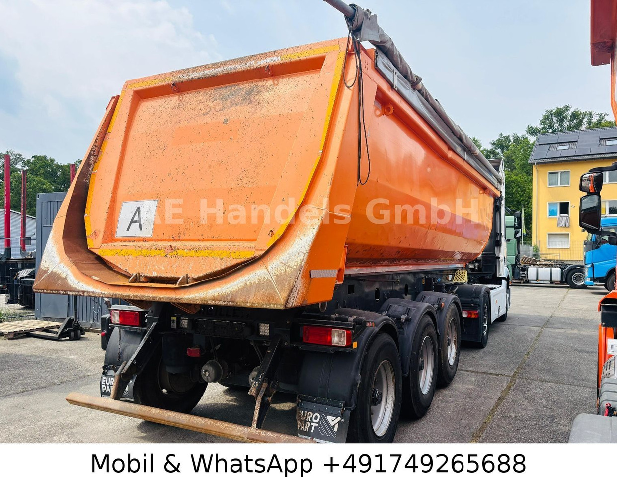 Meiller KISA 3 Stahl *28m³/1.Liftachse/Podest/Rollplane - Tipper semi-trailer: picture 2 Meiller KISA 3 Stahl *28m³/1.Liftachse/Podest/Rollplane - Tipper semi-trailer: picture 2